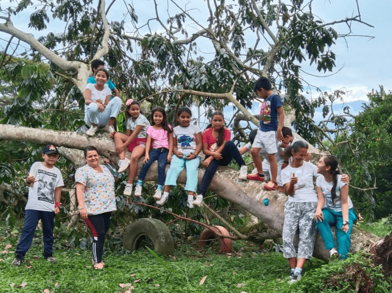 Niños en actividades ambientales